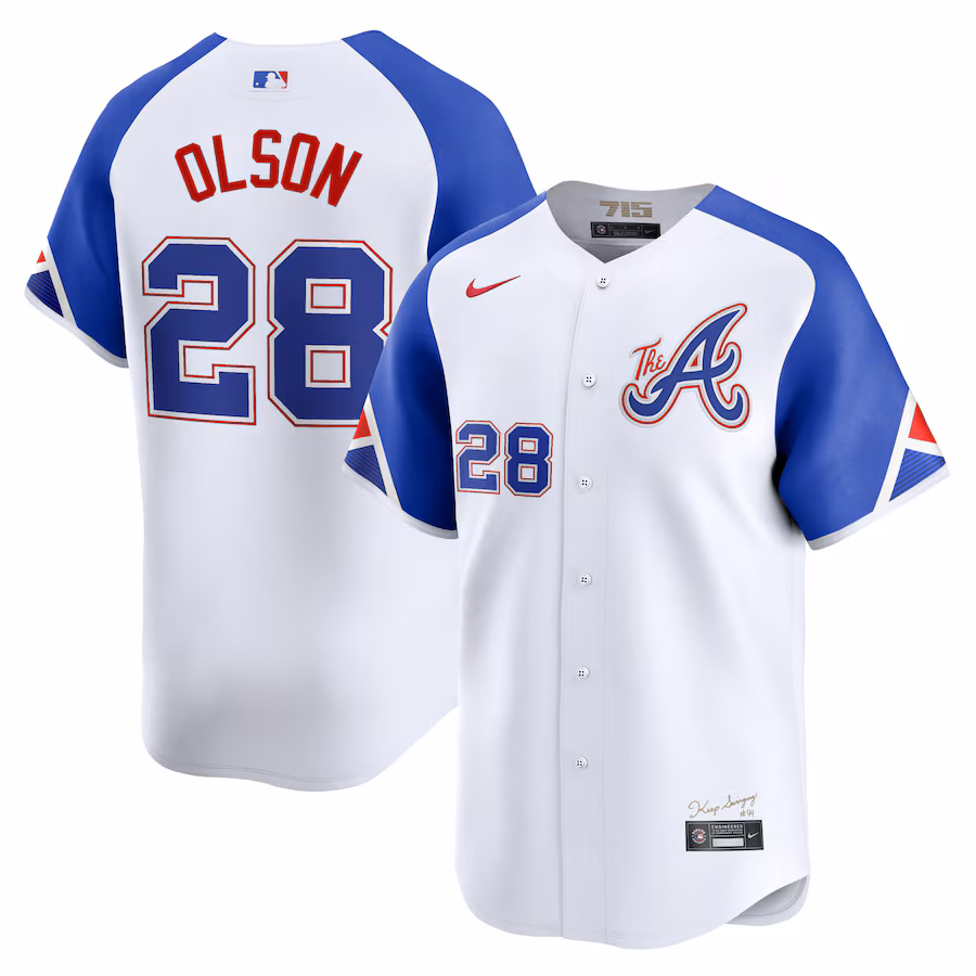 Matt Olson Atlanta Braves Nike City Connect Limited Player Jersey - White