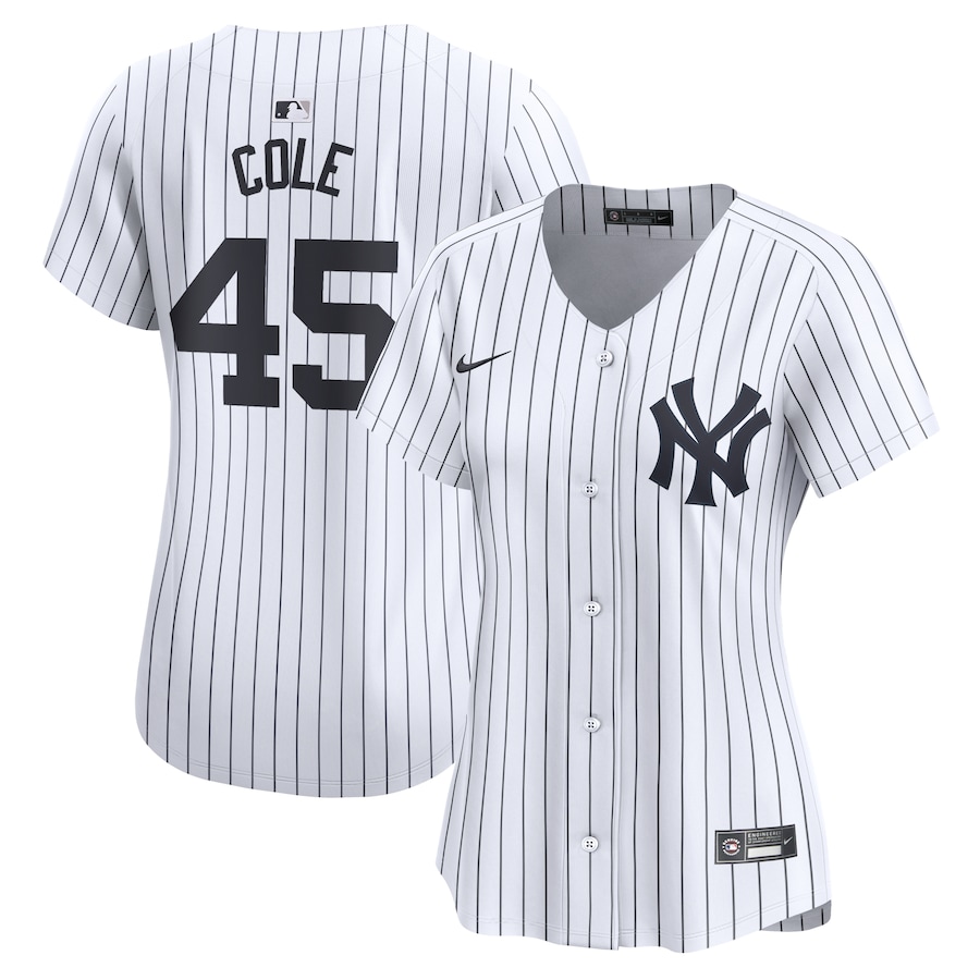 Women's New York Yankees Gerrit Cole White Home Limited Player Jersey