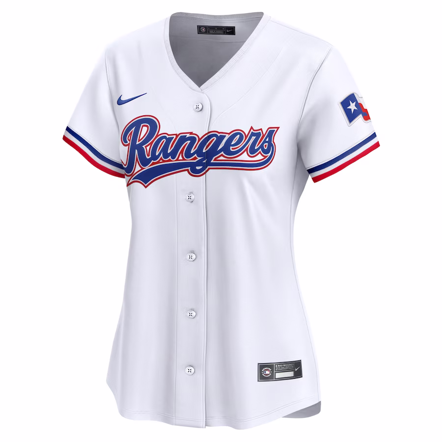 Youth Texas Rangers Jacob deGrom Nike White Home Limited Player Jersey