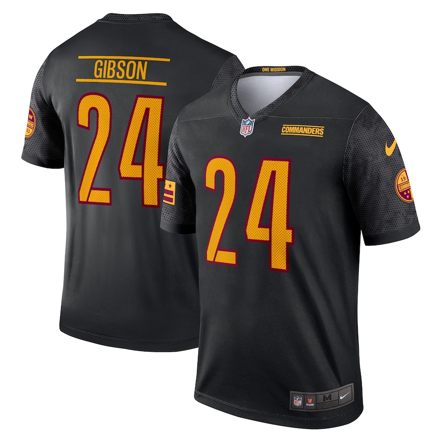 Mens Washington Commanders Antonio Gibson Black Alternate Legend Jersey