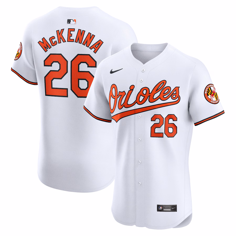 Youth Baltimore Orioles Ryan McKenna Nike White Home Elite Player Jersey