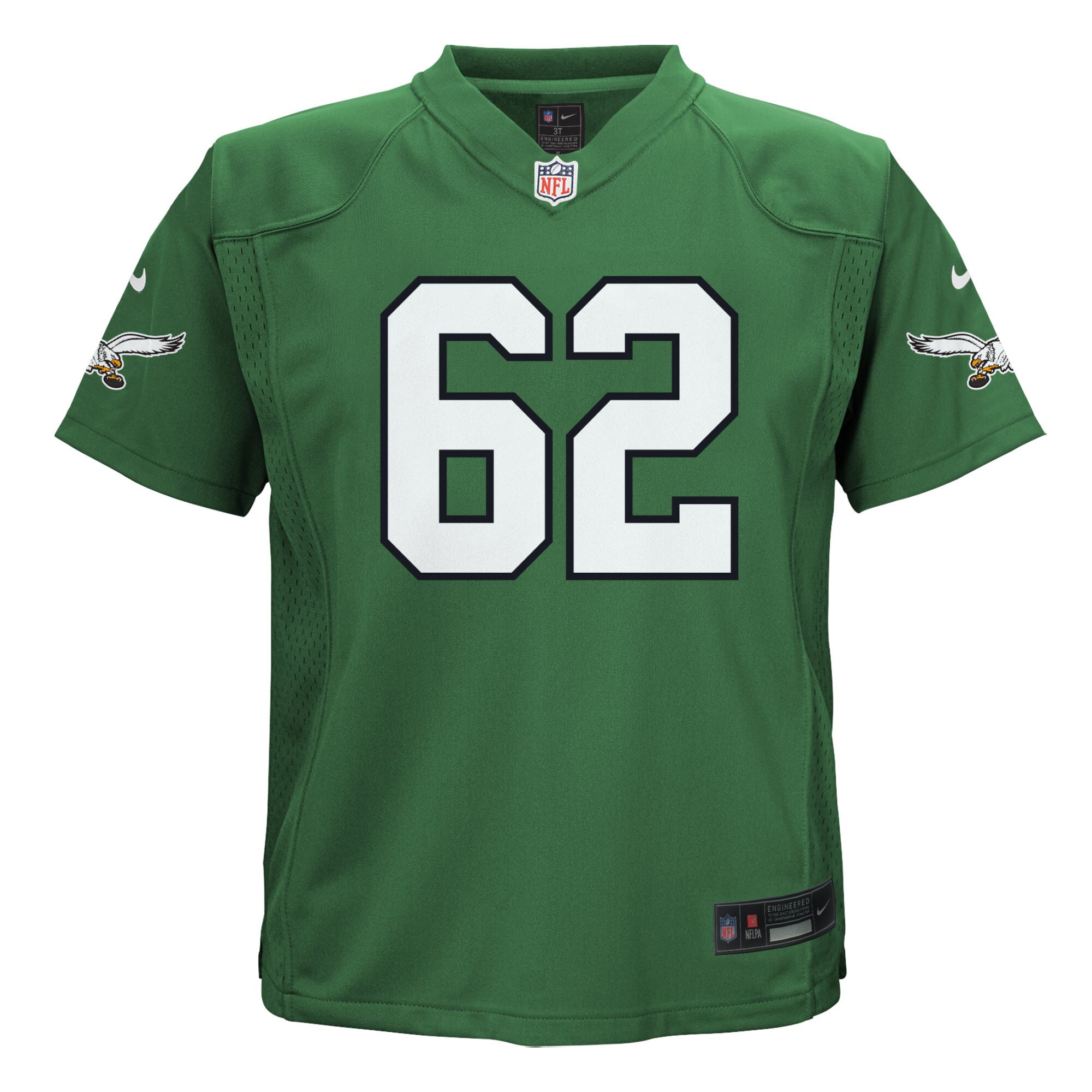 Jason Kelce Philadelphia Eagles Toddler Alternate Game Jersey - Kelly Green