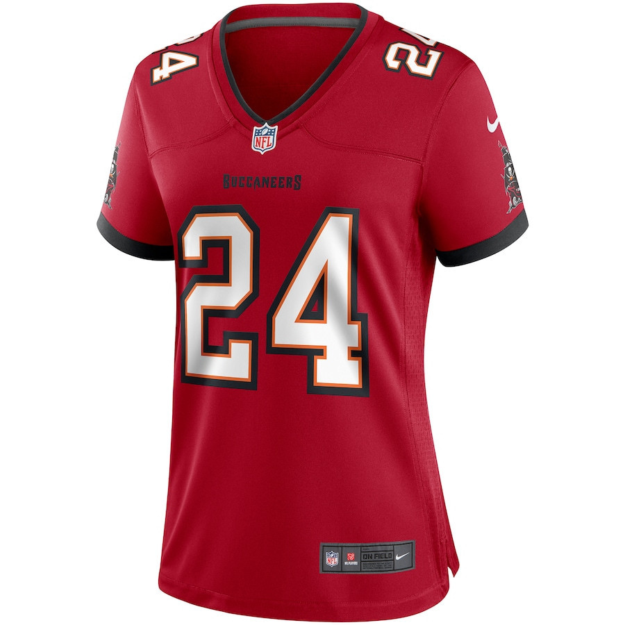 Cadillac Williams 24 Tampa Bay Buccaneers Women Game Retired Jersey - Red