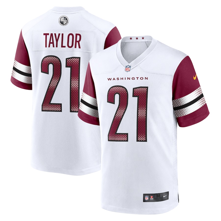 Mens Washington Commanders Sean Taylor White Retired Player Game Jersey