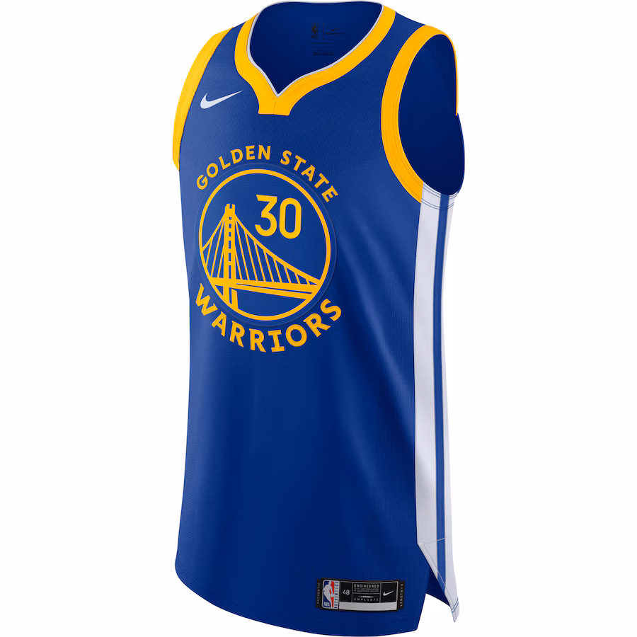 Men's Golden State Warriors Stephen Curry Nike Royal Authentic Jersey - Association Edition