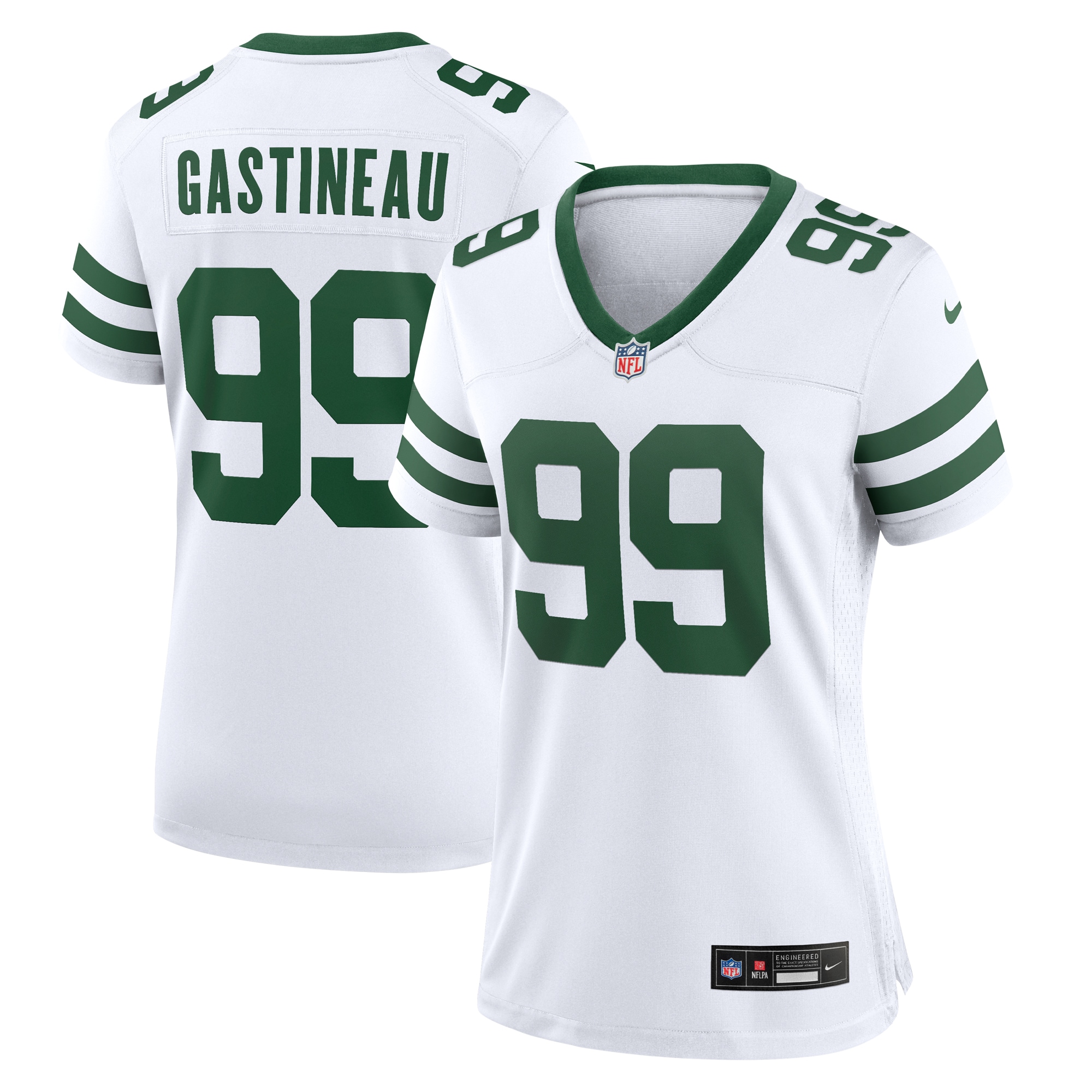 Mark Gastineau New York Jets Women's Legacy Retired Player Game Jersey - White