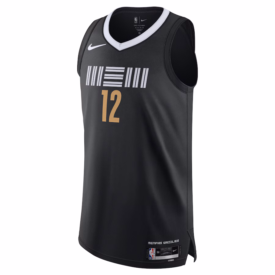 Men's Memphis Grizzlies Ja Morant Nike Black Authentic Jersey - City Edition