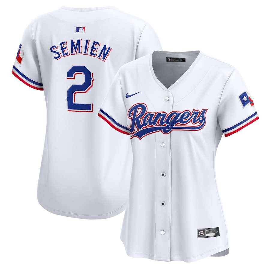 Youth Texas Rangers Marcus Semien Nike White Home Limited Player Jersey