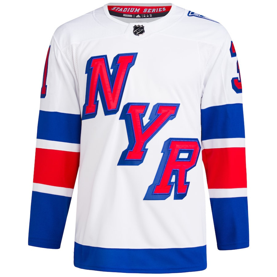 Igor Shesterkin 31 New York Rangers 2024 Stadium Series Primegreen Men Jersey - White
