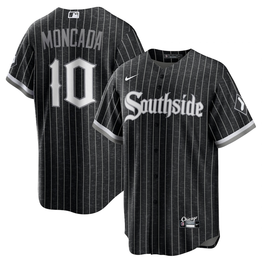 Men's Chicago White Sox Yoan Moncada Black City Connect Replica Player Jersey