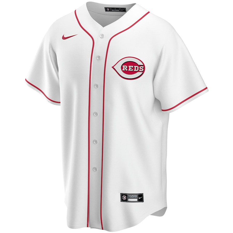 Men's Cincinnati Reds White Home Pick-A-Player Retired Roster Replica Jersey