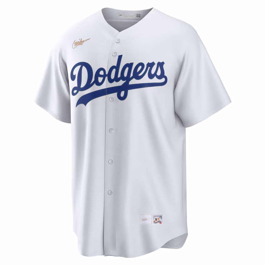 Youth Brooklyn Dodgers Jackie Robinson Nike White Home Cooperstown Collection Player Jersey