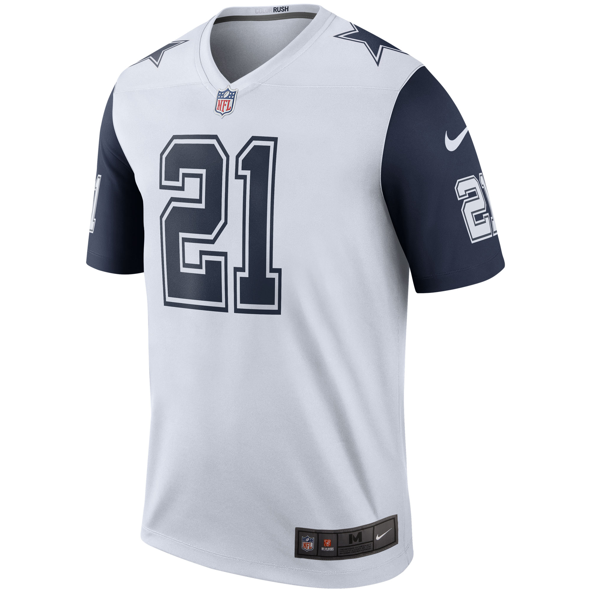 Ezekiel Elliott Dallas Cowboys Color Rush Legend Player Jersey - White