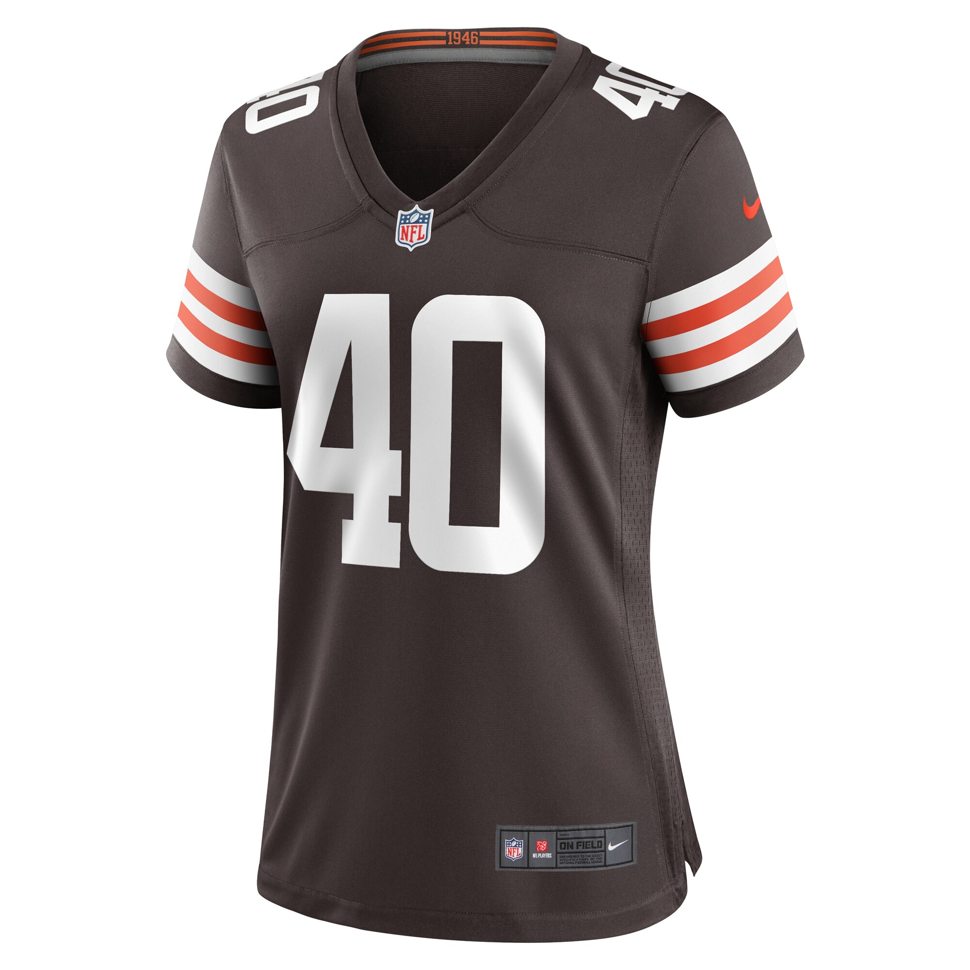 Matthew Adams Cleveland Browns Women's Women's Team Color Jersey - Brown