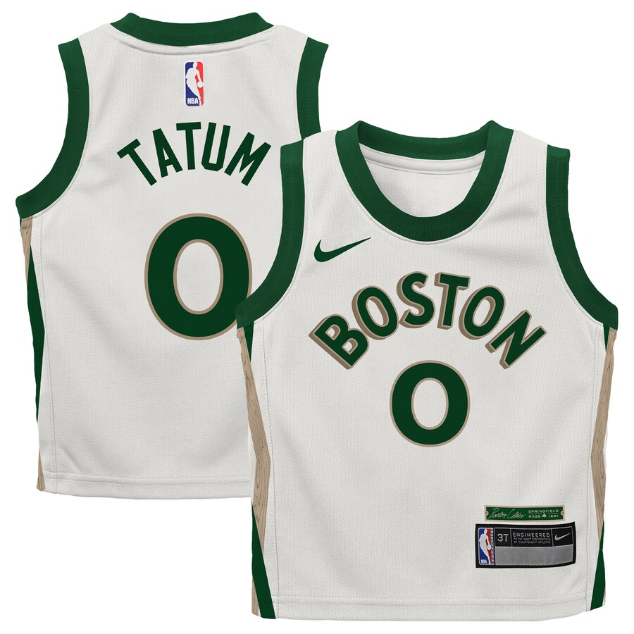 Infant Boston Celtics Jayson Tatum Nike White 2023/24 Swingman Replica Jersey - City Edition