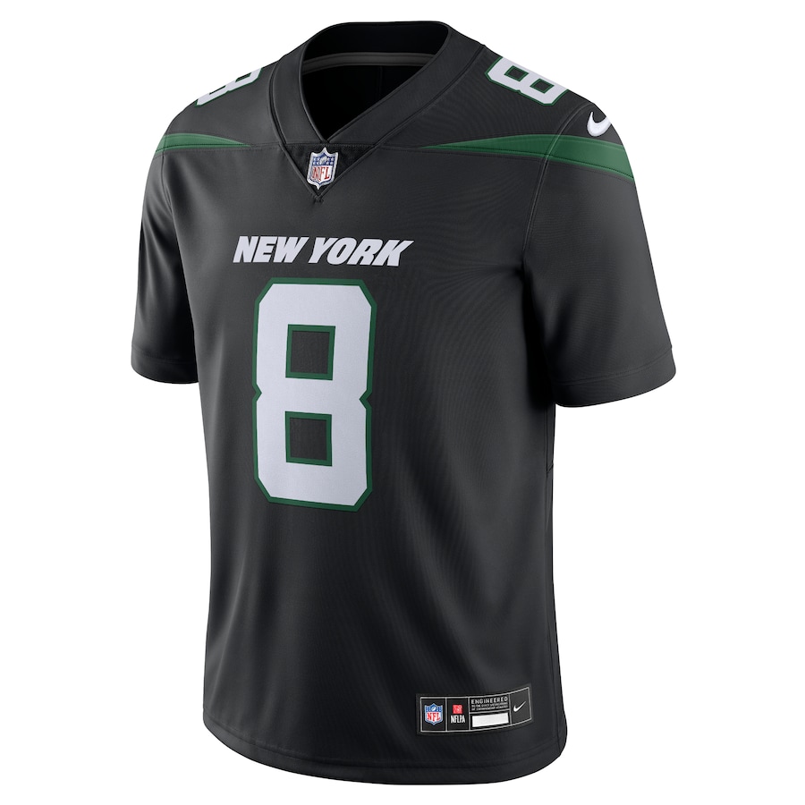 Mens New York Jets Aaron Rodgers Black Vapor Untouchable Limited Jersey