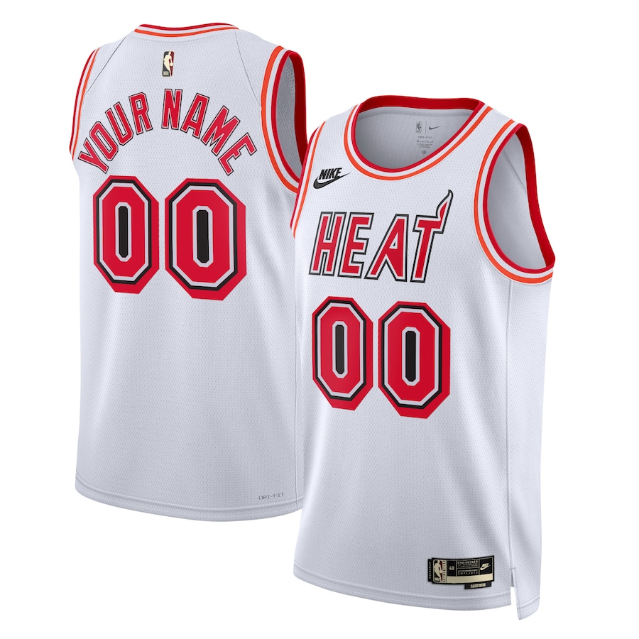 Unisex NBA Miami Heat White 2022/23 Custom Swingman Jersey - Classic Edition