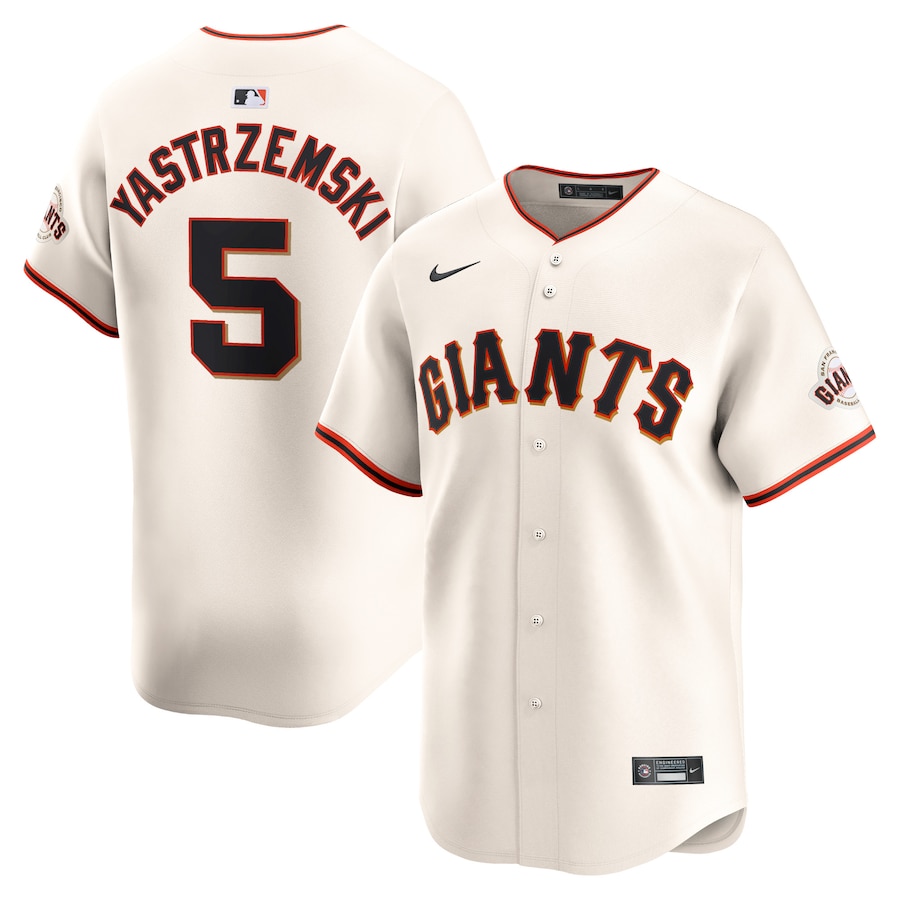 Men's San Francisco Giants Mike Yastrzemski Cream Home Limited Player Jersey