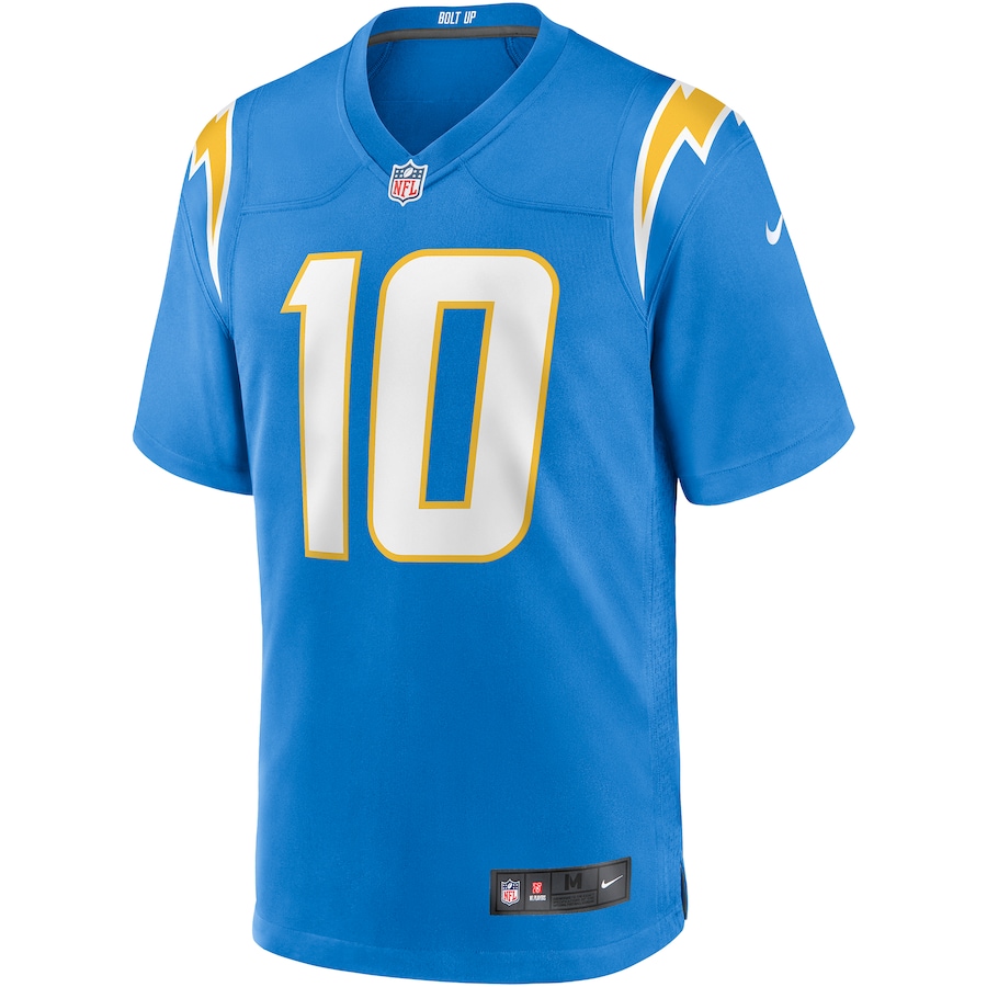 Mens Los Angeles Chargers Justin Herbert Powder Blue Player Game Jersey
