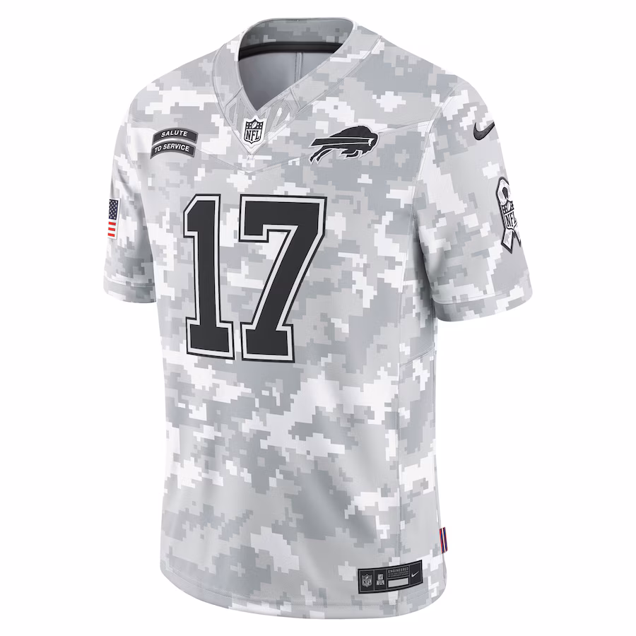 Josh Allen Buffalo Bills Nike 2024 Salute to Service Limited Jersey - Arctic Camo