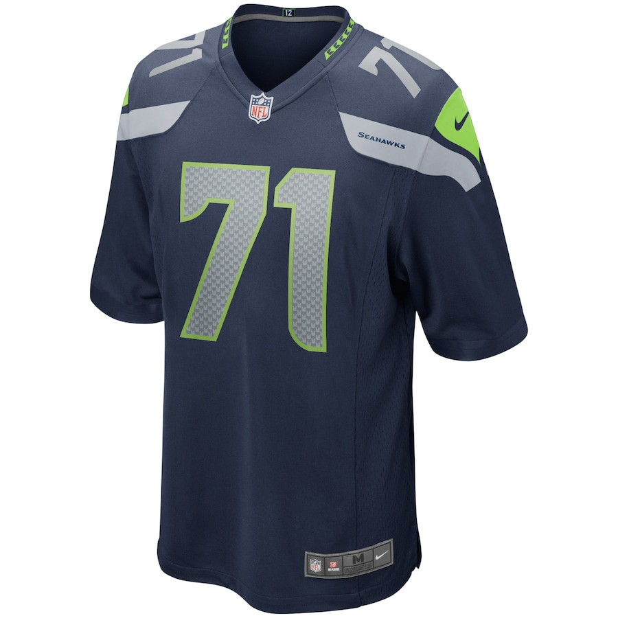 Walter Jones 71 Seattle Seahawks Men Game Retired Jersey - College Navy