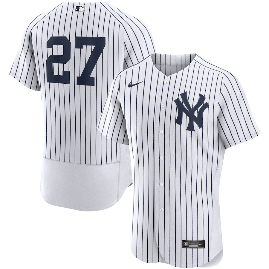 Men's New York Yankees Giancarlo Stanton White Home Authentic Player Jersey