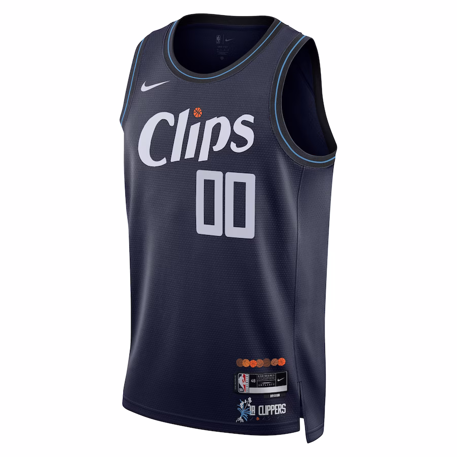 Unisex LA Clippers Nike Navy 2023/24 Custom Swingman Jersey - City Edition