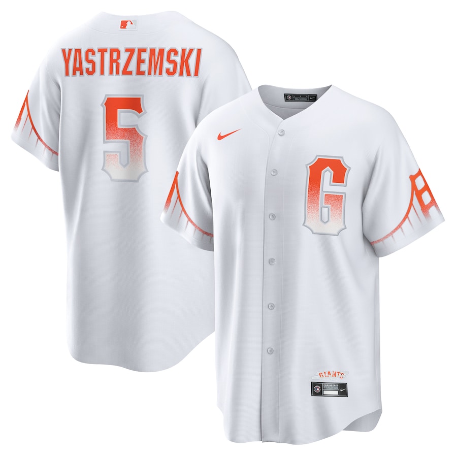 Men's San Francisco Giants Mike Yastrzemski White City Connect Replica Player Jersey
