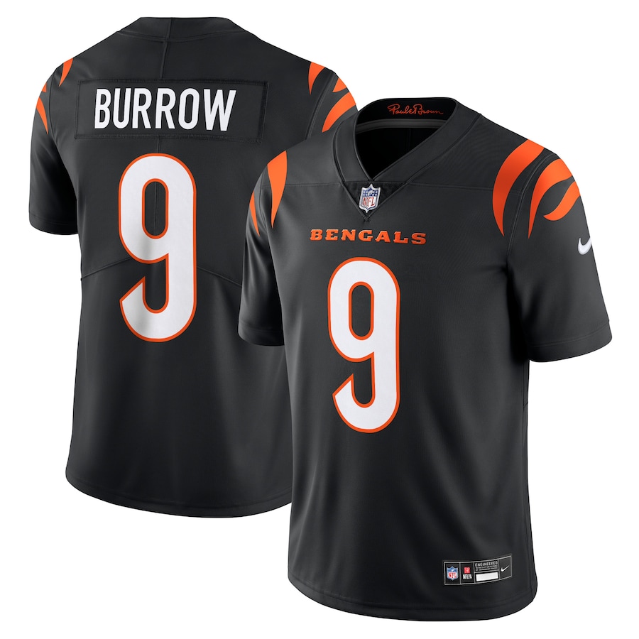 Mens Cincinnati Bengals Joe Burrow Black Vapor Untouchable Limited Jersey