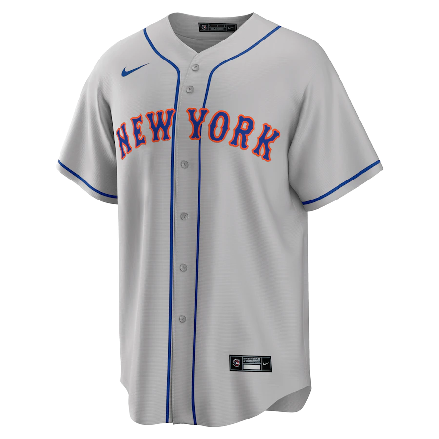 Youth New York Mets Jacob deGrom Nike Gray Road Replica Player Name Jersey
