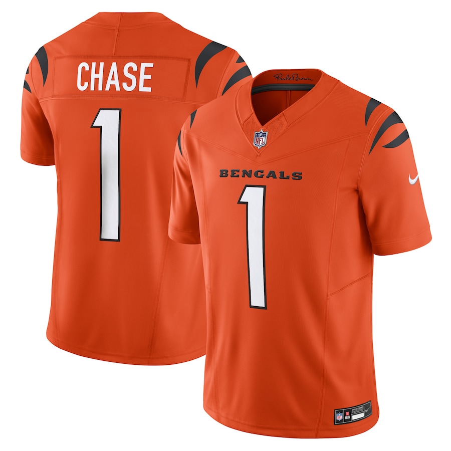 Mens Cincinnati Bengals JaMarr Chase Orange Vapor F.U.S.E. Limited Jersey