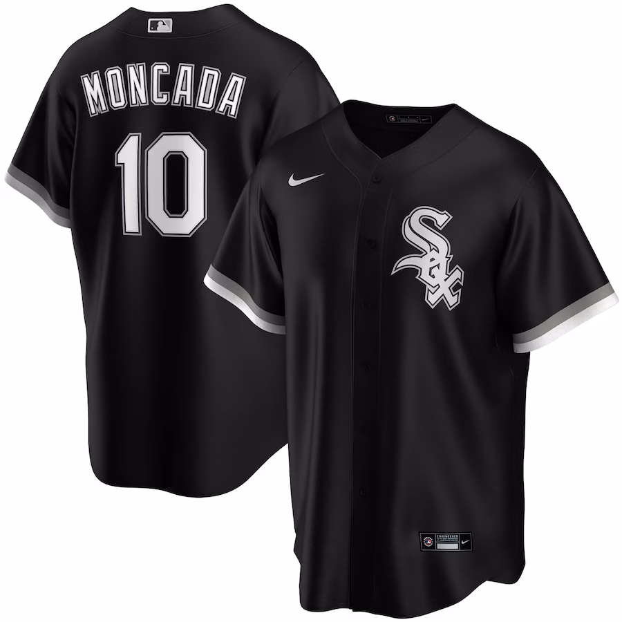 Women's Chicago White Sox Yoan Moncada Nike Black Alternate Replica Player Jersey