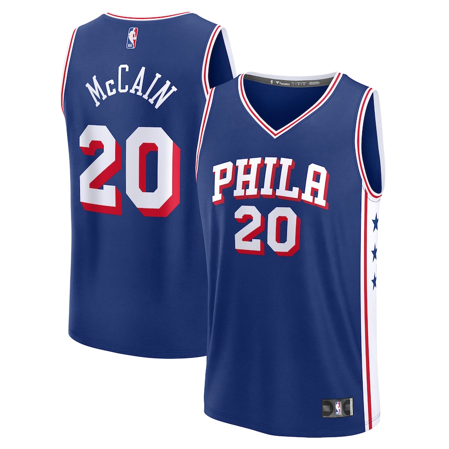 Jared McCain Philadelphia 76ers Fanatics 2024 NBA Draft Fast Break Player Jersey - Icon Edition - Royal
