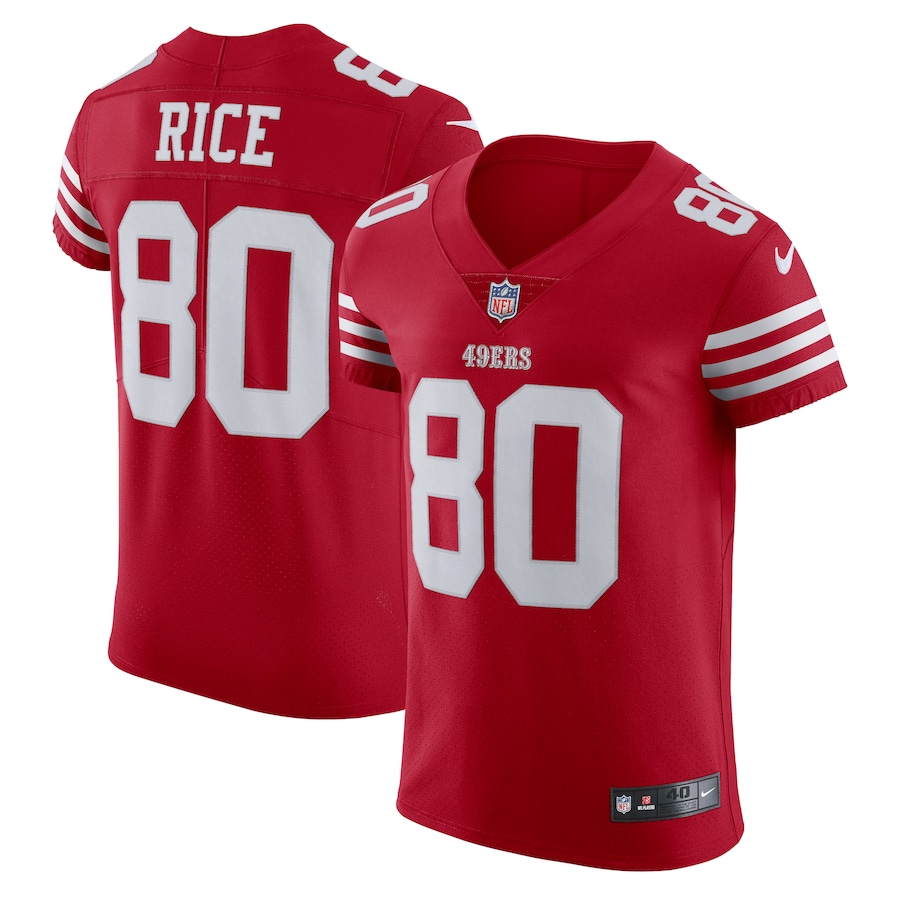 Mens San Francisco 49ers Jerry Rice Scarlet Vapor Elite Retired Player Jersey