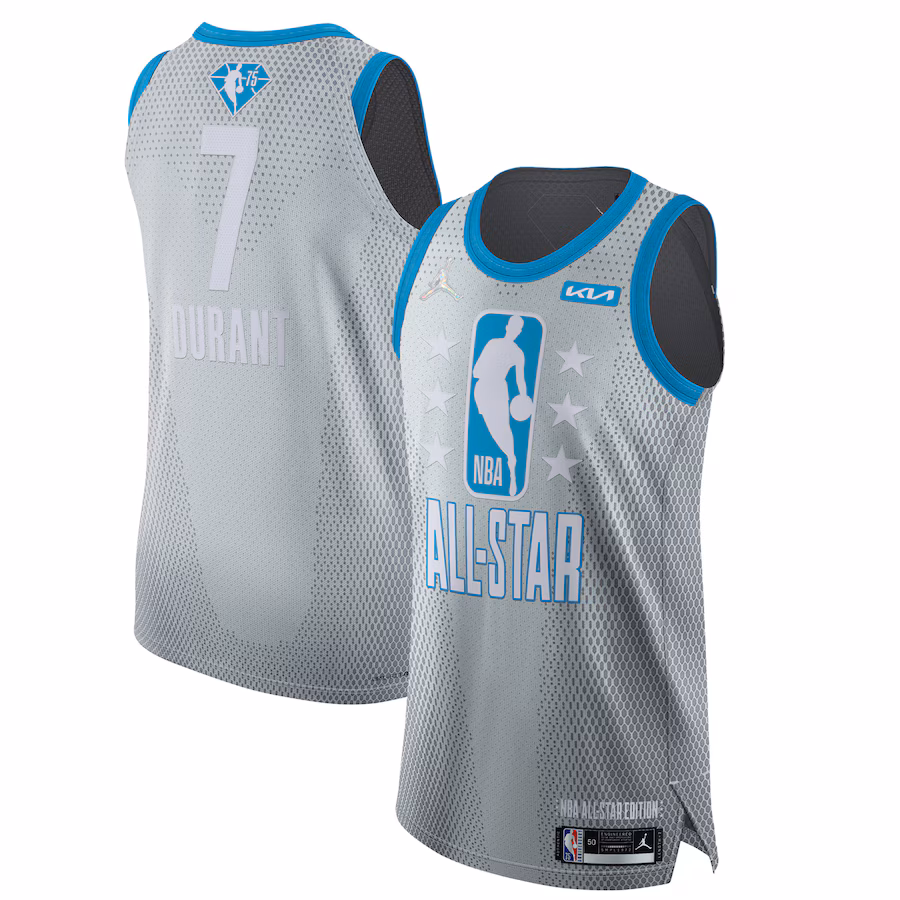 Men's Kevin Durant Jordan Brand Gray 2022 NBA All-Star Game Authentic Jersey