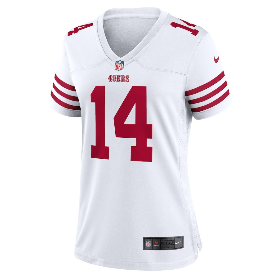 Ricky Pearsall 14 San Francisco 49ers Women's White Game Jersey - White