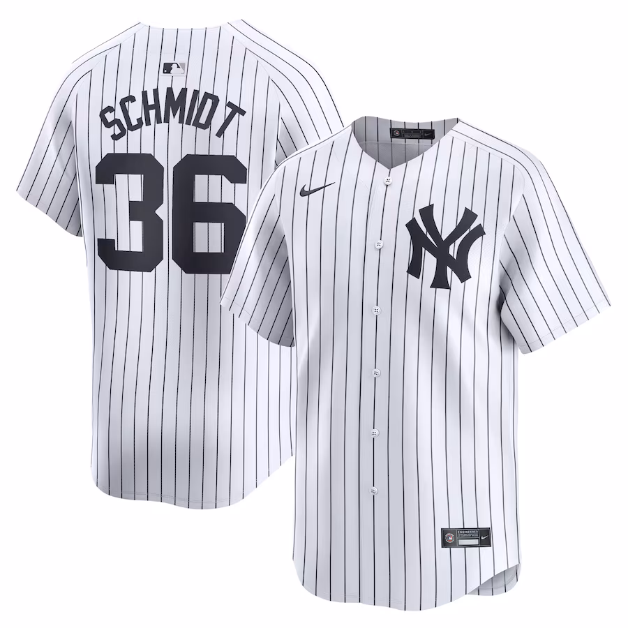 Clarke Schmidt New York Yankees Nike Home Limited Player Jersey - White