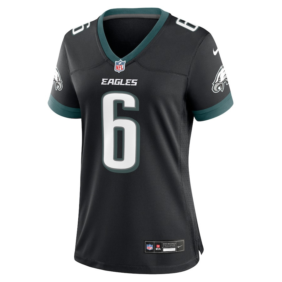 DeVonta Smith 6 Philadelphia Eagles Alternate Game Women Jersey - Black