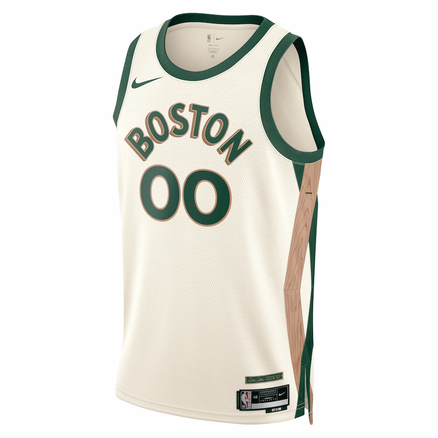 Unisex Boston Celtics Nike White 2023/24 Custom Swingman Jersey - City Edition