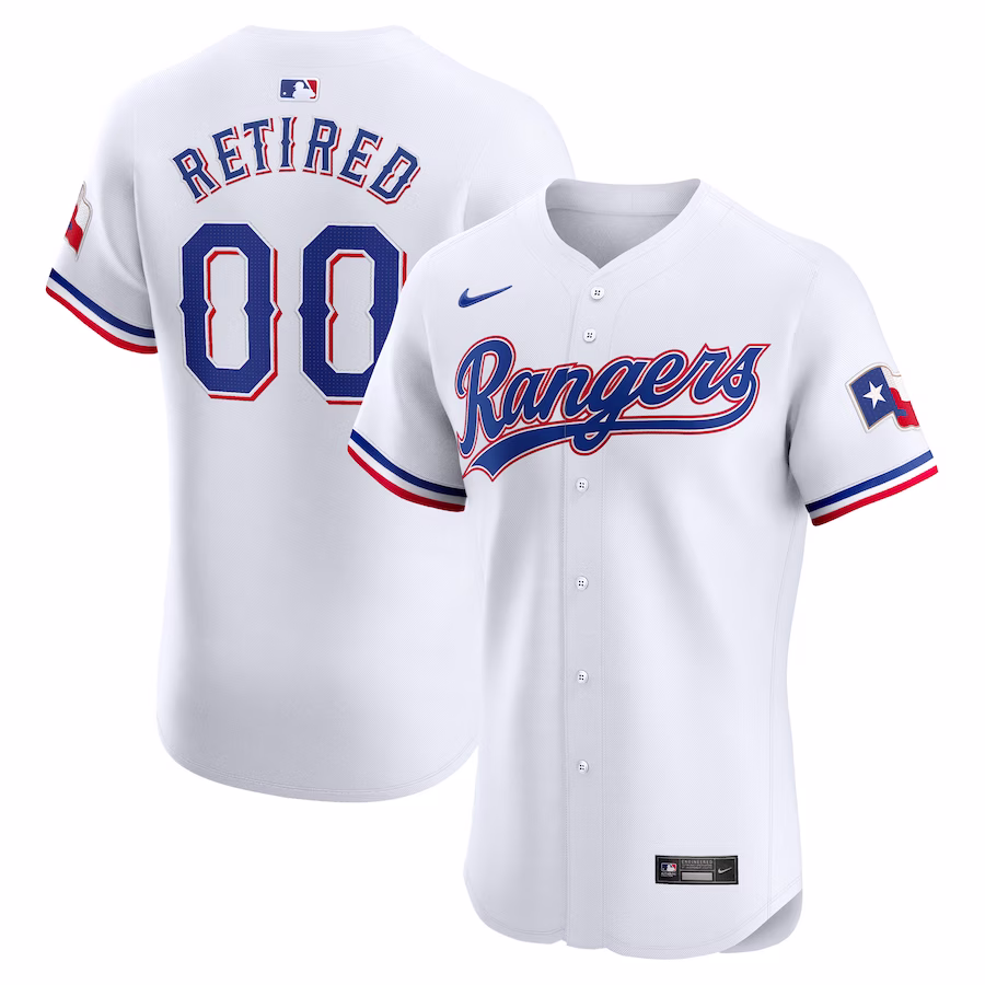 Youth Texas Rangers Nike White Home Elite Pick-A-Player Retired Roster Jersey