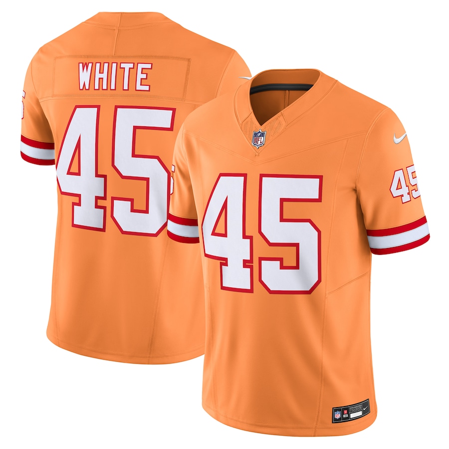 Mens Tampa Bay Buccaneers Devin White Orange Vapor F.U.S.E. Limited Jersey