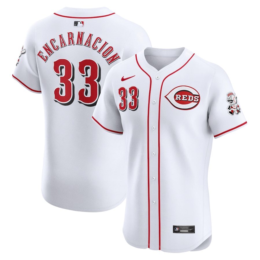Men's Cincinnati Reds Christian Encarnacion-Strand White Home Elite Player Jersey