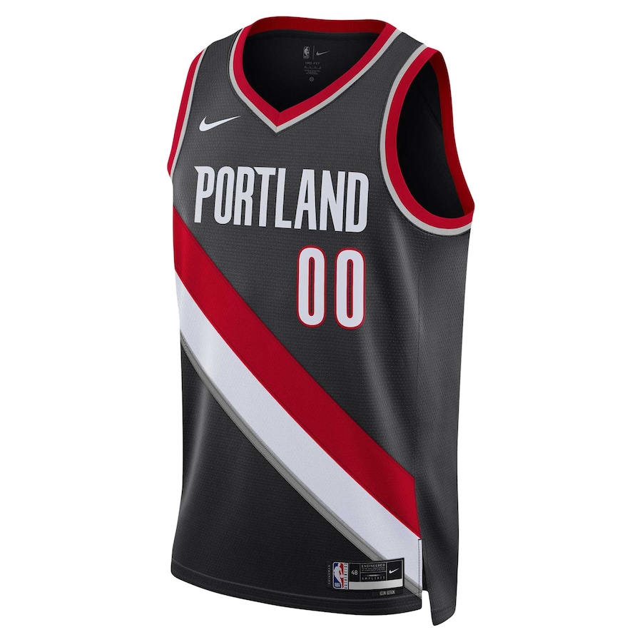 Unisex Portland Trail Blazers Scoot Henderson Black 2023 NBA Draft Jersey