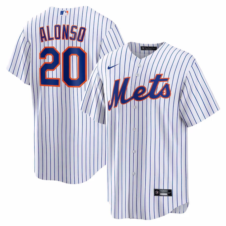 Youth New York Mets Pete Alonso Nike White Home Replica Player Name Jersey