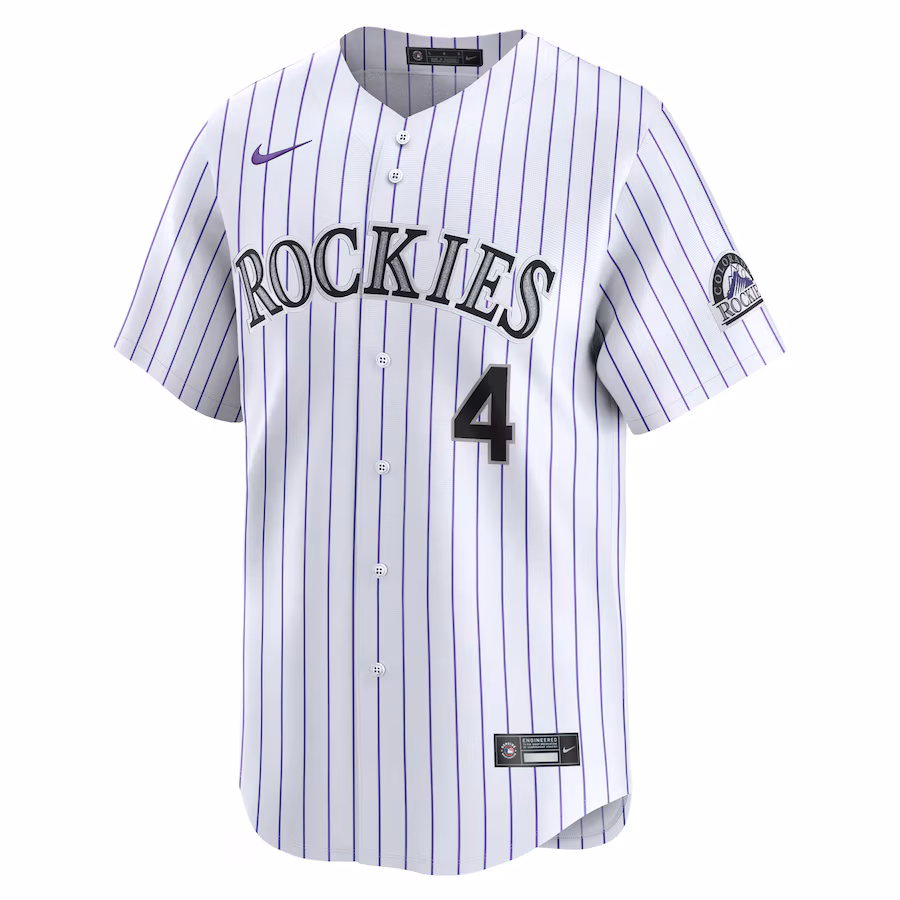 Youth Colorado Rockies Michael Toglia Nike White Home Limited Player Jersey