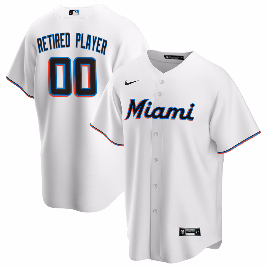 Youth Miami Marlins Nike White Home Pick-A-Player Retired Roster Replica Jersey