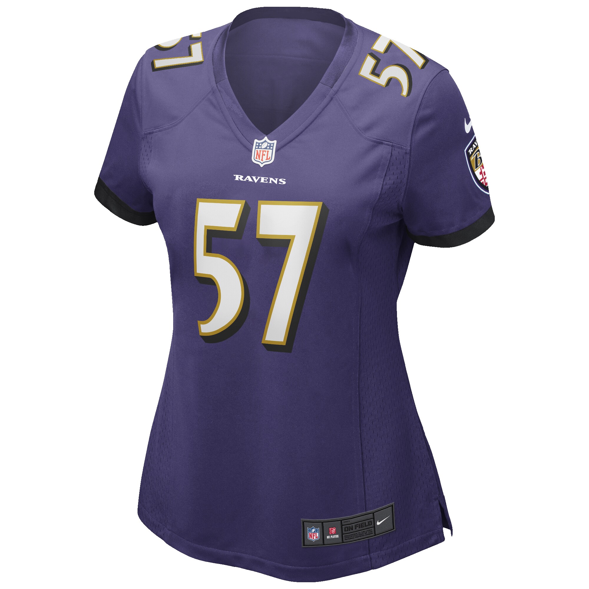 Bart Scott Baltimore Ravens Women's Game Retired Player Jersey - Purple