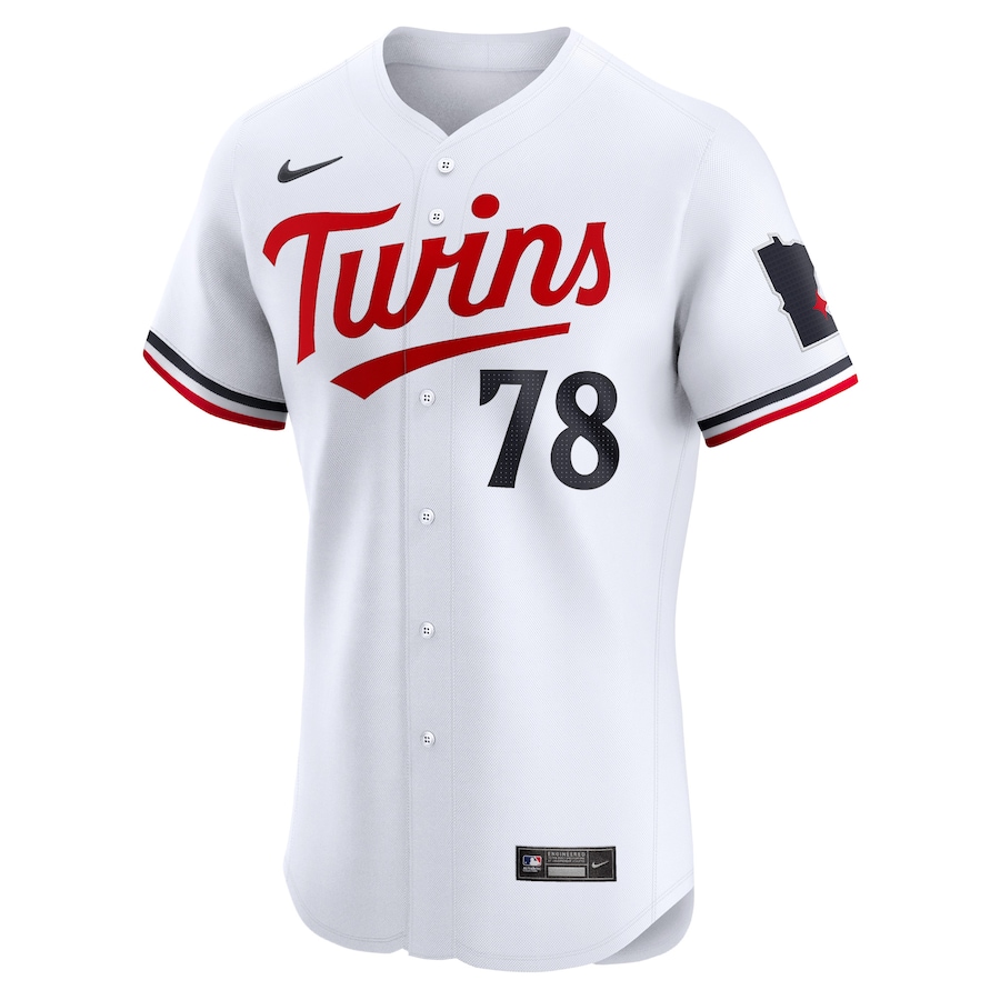 Men's Minnesota Twins Simeon Woods Richardson White Home Elite Player Jersey