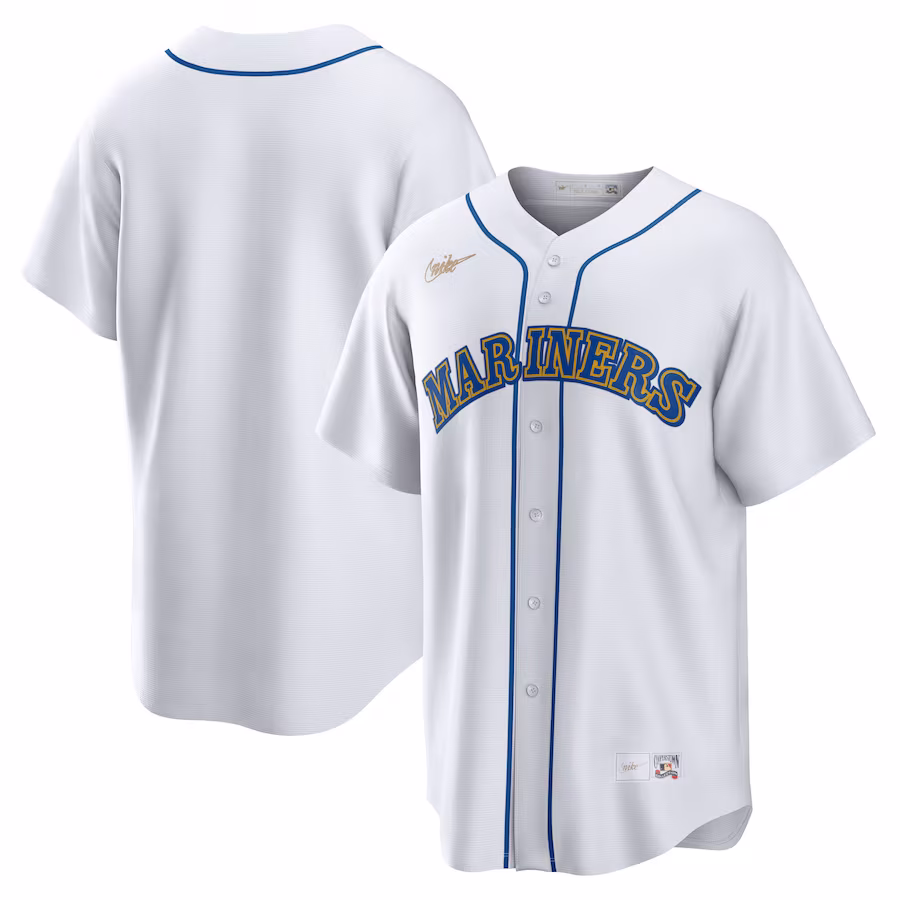 Youth Seattle Mariners Nike White Home Cooperstown Collection Team Jersey