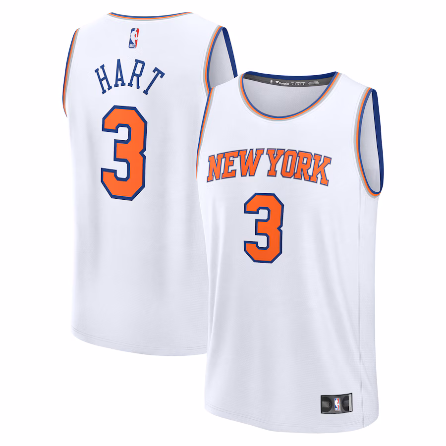 Josh Hart New York Knicks Fanatics Fast Break Replica Player Jersey - Association Edition - White